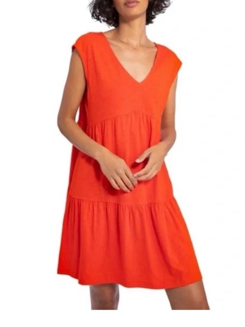 Social Standard by Sanctuary Red V-Neck Dress